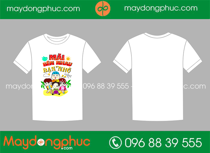 May áo phông đồng phục Mãi bên nhau bạn nhé - mẫu 2