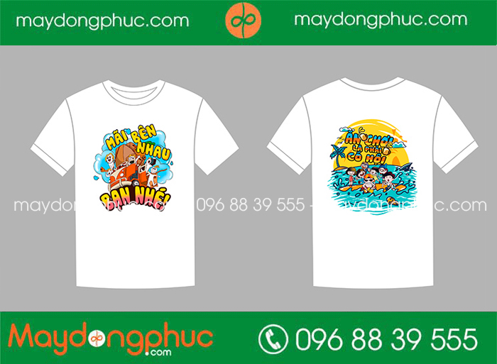 May áo phông đồng phục Mãi bên nhau bạn nhé