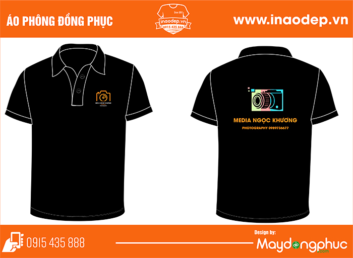May áo phông đồng phục Media Ngọc Khương