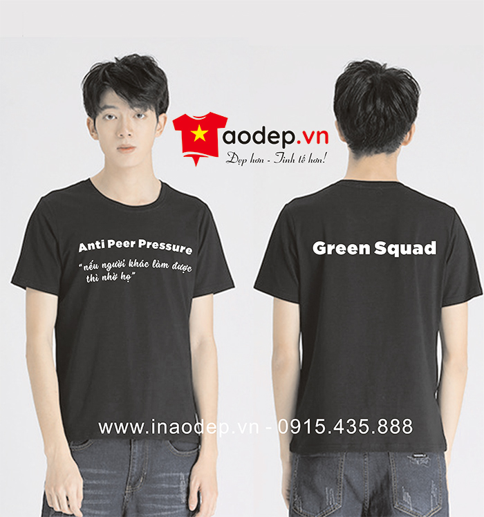 May áo phông Green Squad - mẫu 2
