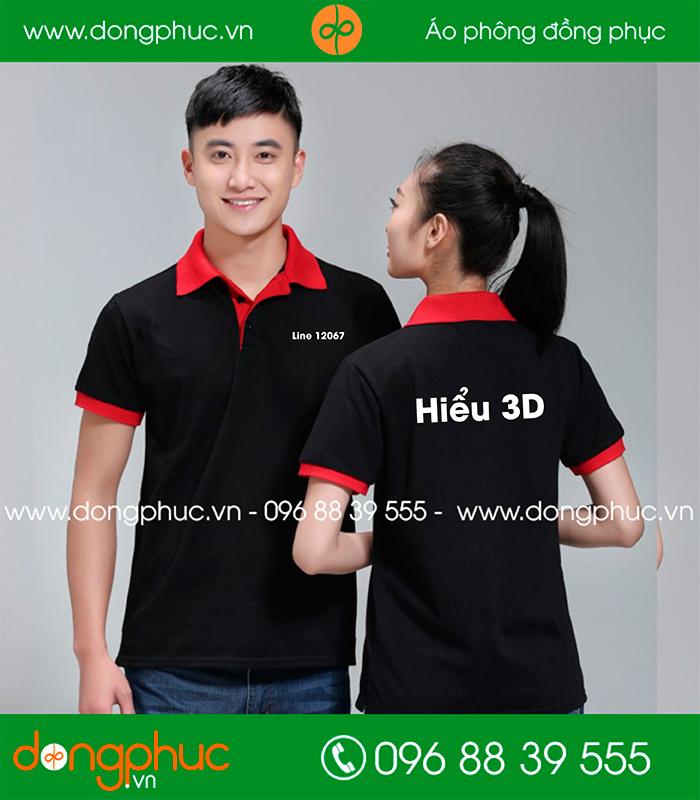 May áo phông Hiểu 3D Line 12067