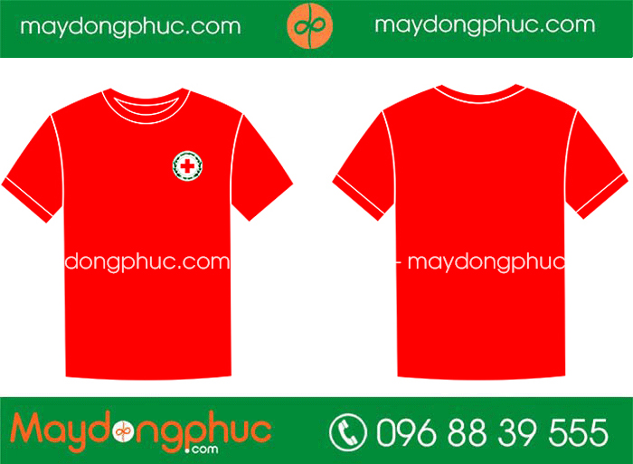 May áo phông Hội chữ thập đỏ Việt Nam