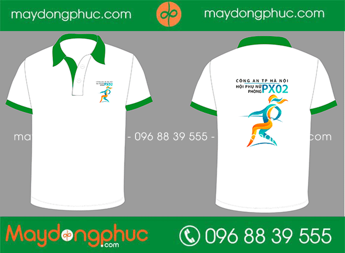 May áo phông Hội phụ nữ Phòng PX02 Công an TP Hà Nội