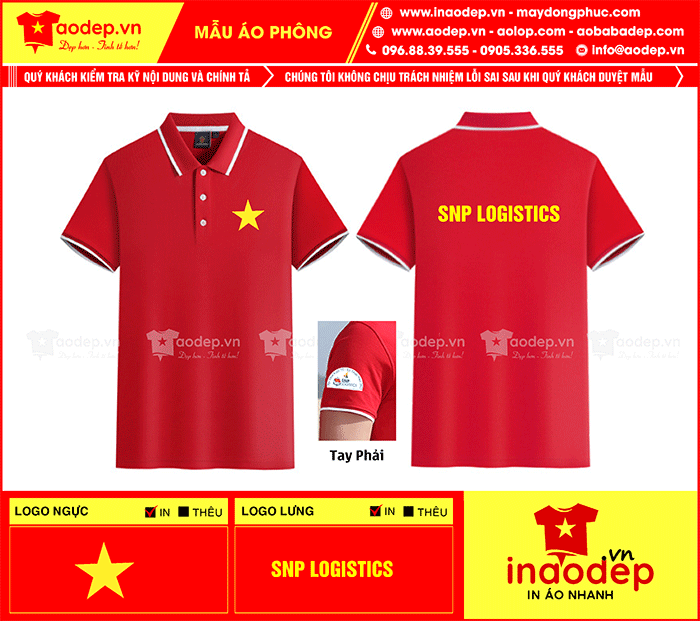 May áo phông Hội thao kinh tế – kỹ thuật năm 2023 SNP Logistics