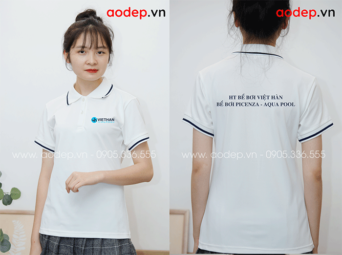 May áo phông HT bể bơi Việt Hàn - mẫu 2