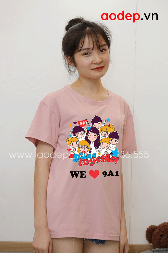 May áo phông Lớp 9A1 - mẫu 4