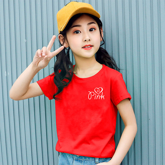 May áo phông Lớp A1 Pink