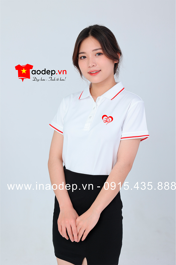May áo phông màu trắng kỉ niệm 30 năm