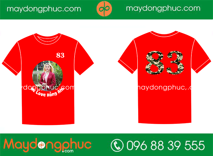 May áo phông Năm 1983 – We love Hồng Anh