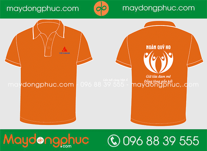May áo phông Ngân quỹ HO Ngân hàng VietA Bank