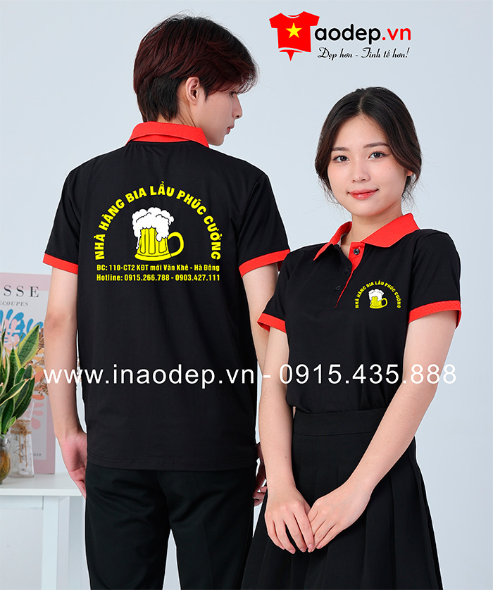 May áo phông Nhà hàng Bia lẩu Phúc Cường