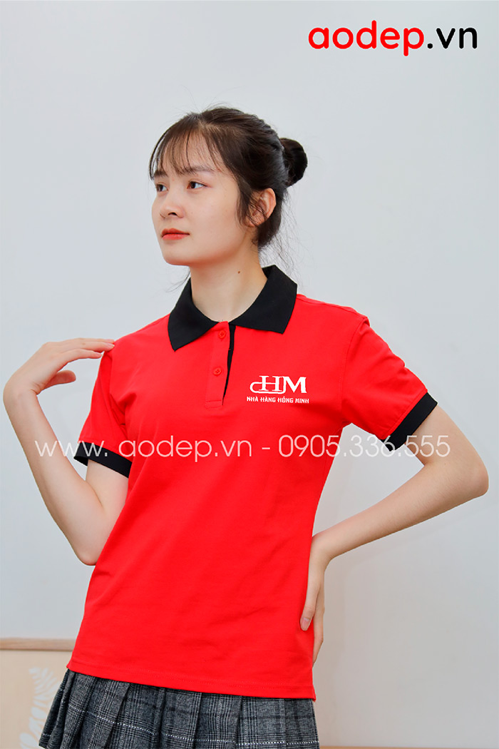 May áo phông Nhà hàng Hồng Minh