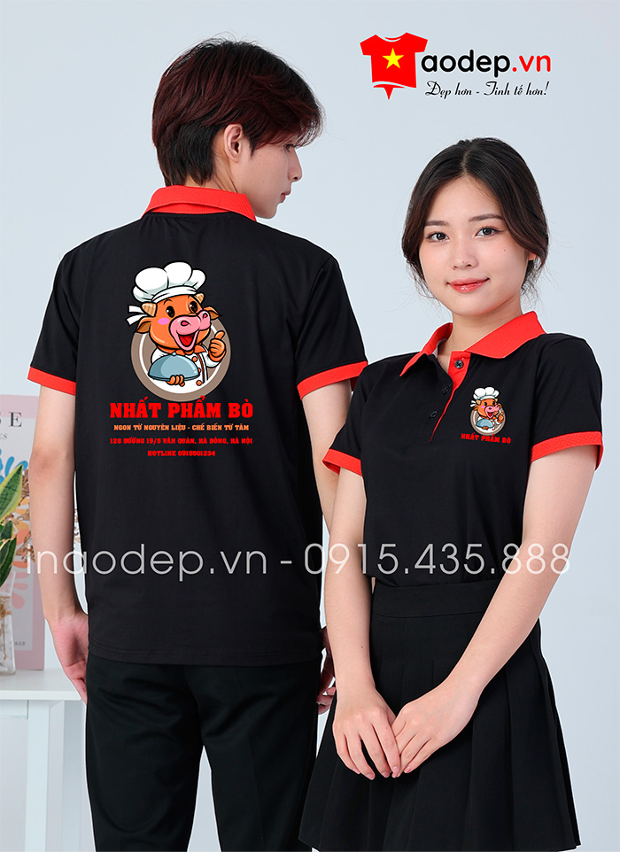 May áo phông Nhà hàng Nhất Phẩm Bò