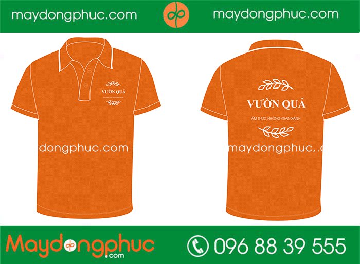 May áo phông Nhà hàng Vườn Quả