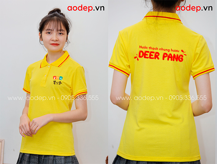 May áo phông Nước thạch nhung hươu Deer Pang
