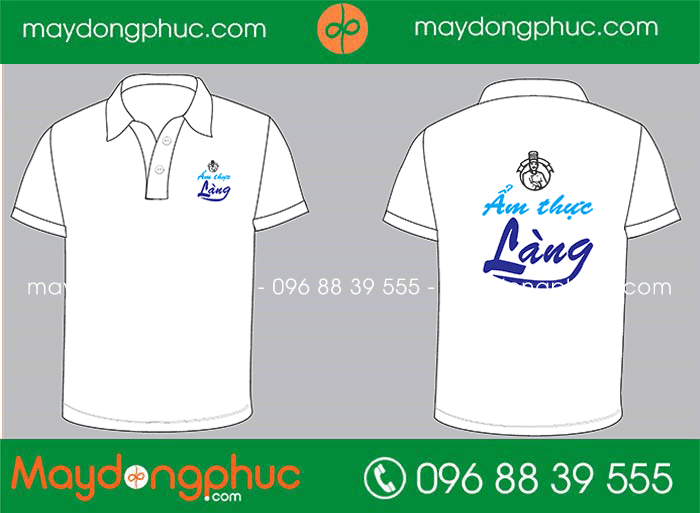 May áo phông Quán Ẩm thực Làng