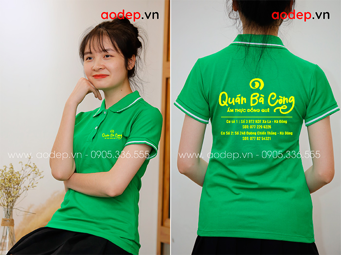 May áo phông Quán Bà Còng