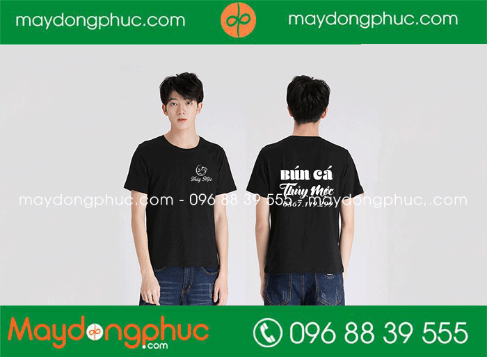 May áo phông Quán bún cá Thủy Mộc