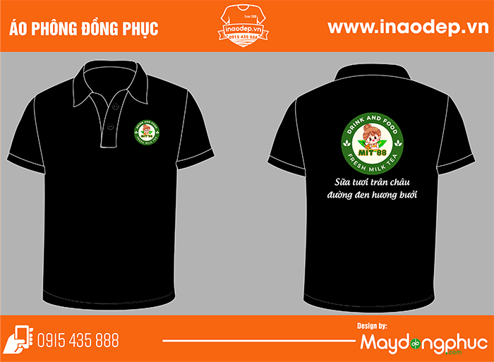 May áo phông Quán trà sữa Mít 88