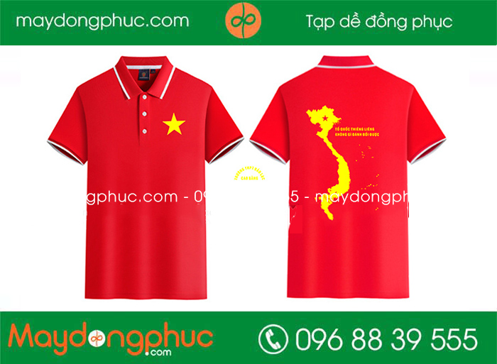 May áo phông Sao vàng Tổ quốc Thiêng Liêng