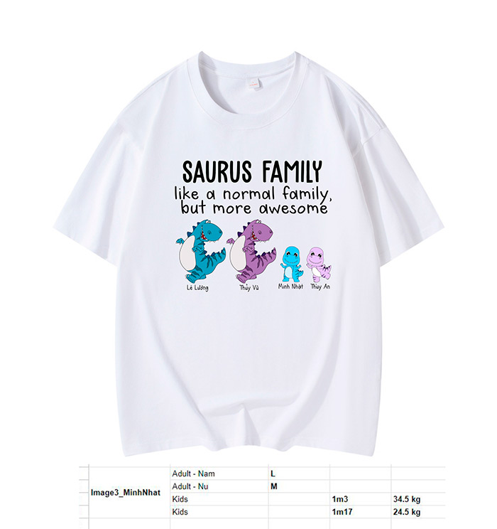 May áo phông Sarus Family - mẫu 4