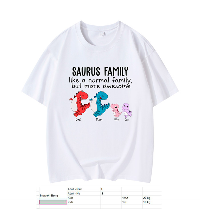 May áo phông Sarus Family - mẫu 3