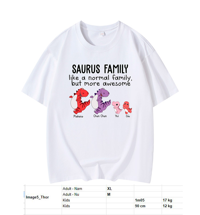May áo phông Sarus Family - mẫu 2
