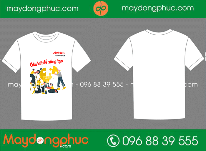 May áo phông Tập đoàn Viettel - mẫu 2