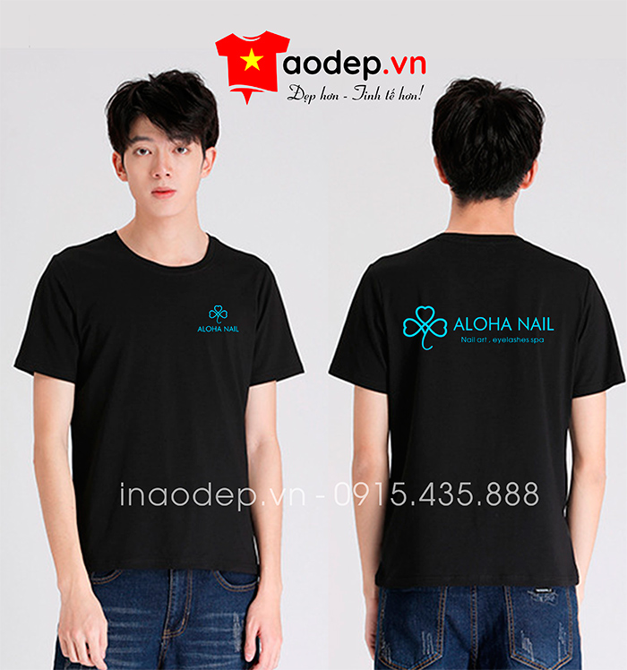 May áo phông Tiệm Nail ALOHA