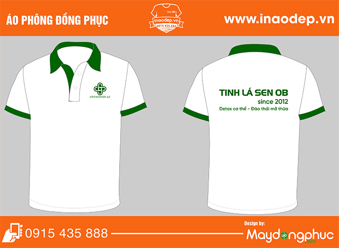 May áo phông đồng phục Tinh lá Sen OB since 2012