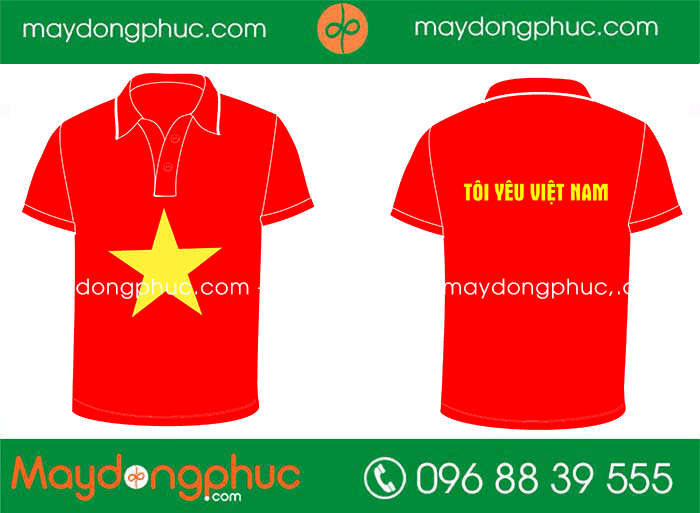 May áo phông Tôi yêu Việt Nam