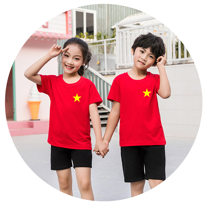 May áo phông trẻ em cờ đỏ sao vàng