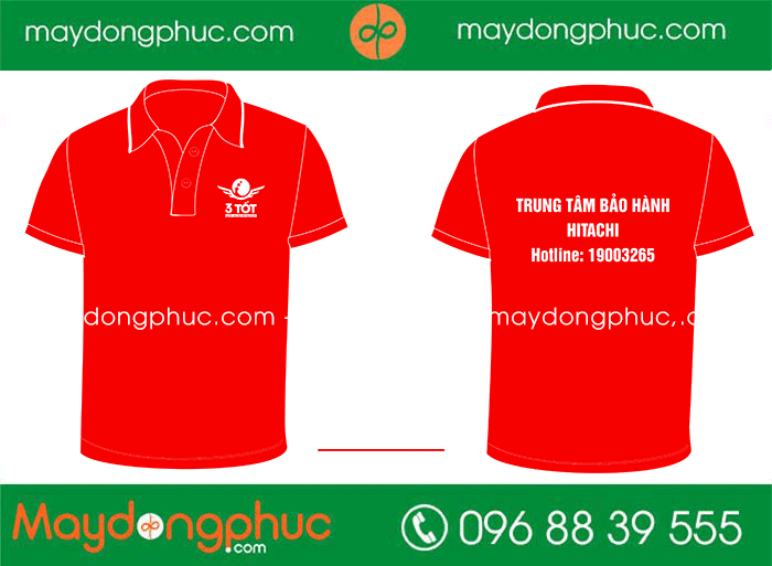 May áo phông Trung tâm bảo hành Hitachi