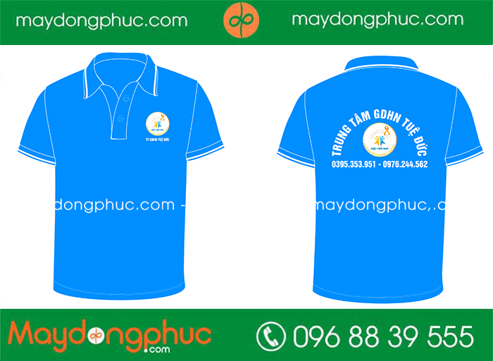 May áo phông Trung tâm GDHN Tuệ Đức