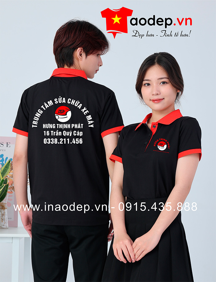 May áo phông Trung tâm sửa chữa xe máy Hưng Thịnh Phát