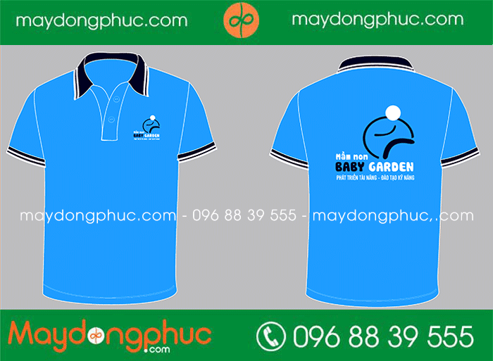 May áo phông Trường mầm non Baby Garden