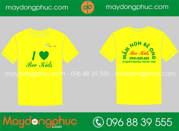 May áo phông Trường Mầm non Bé Ong Bee Kids