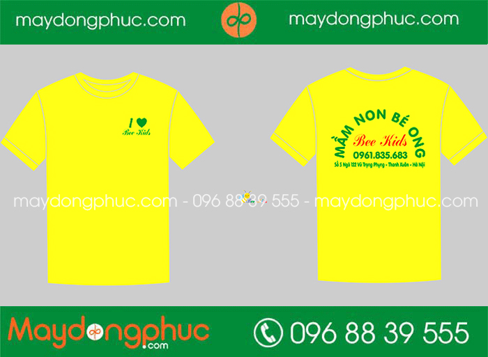 May áo phông Trường Mầm non Bé Ong Bee Kids - mẫu 2