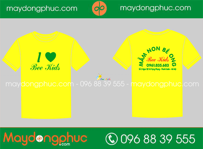 May áo phông Trường Mầm non Bé Ong