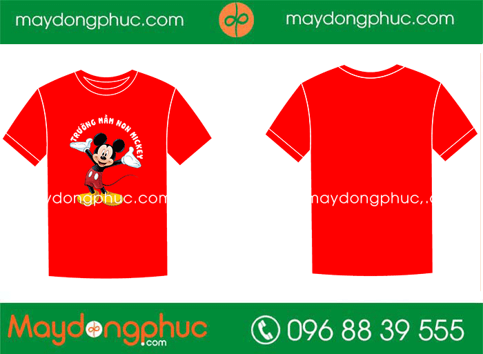 May áo phông Trường mầm non Mickey