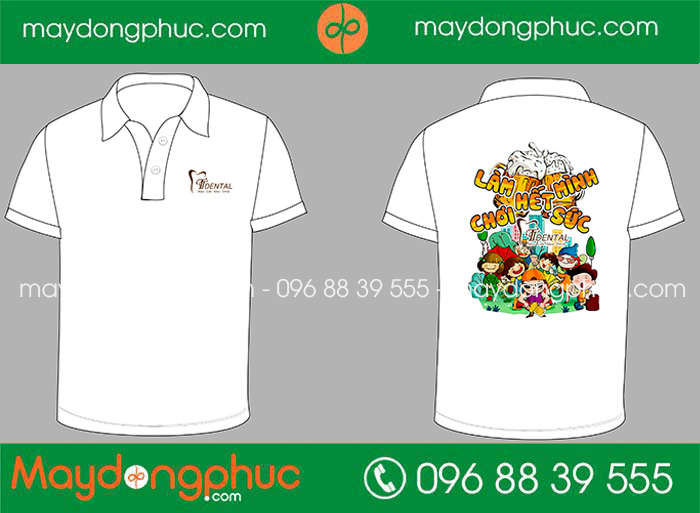 May áo phông TTDental New Life New Smile