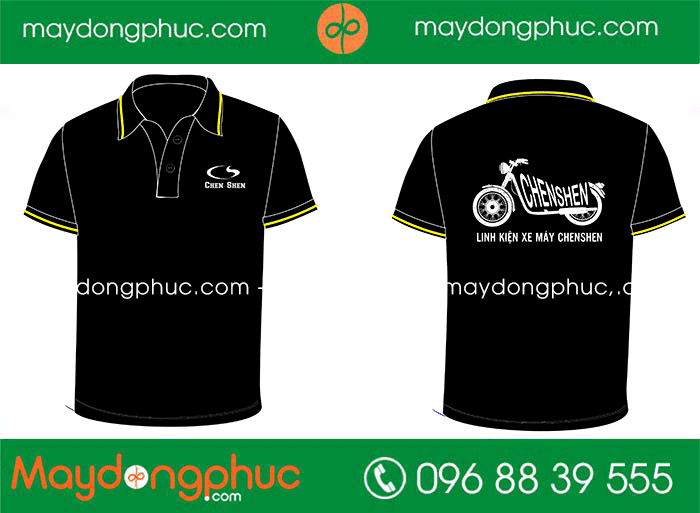 May áo polo Linh kiện xe máy ChenShen - mẫu 2