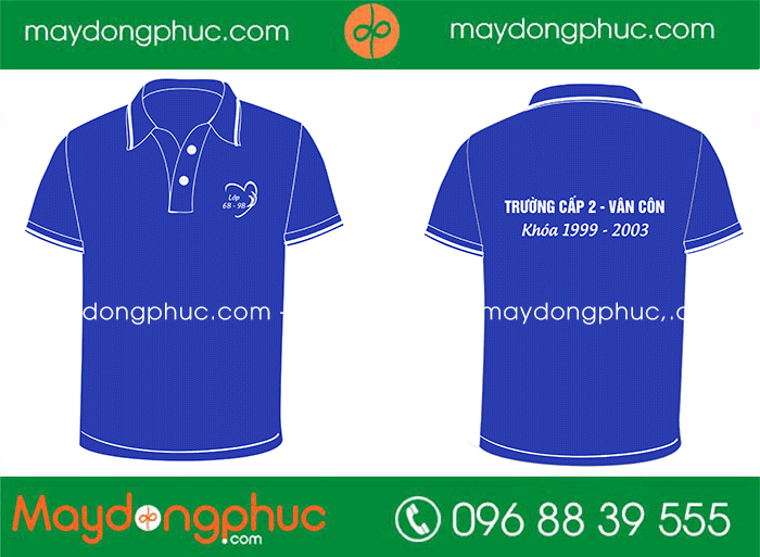May áo Trường cấp 2 – Vân Côn khóa 1999 – 2003