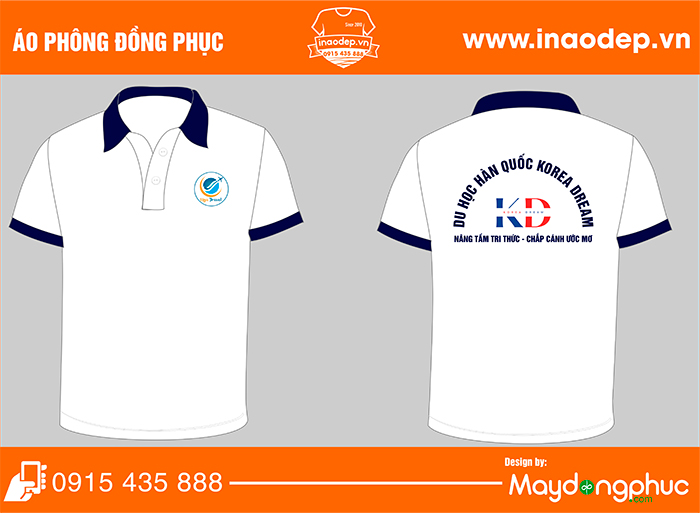 May áo phông Công ty Du học Hàn Quốc Korea Dream