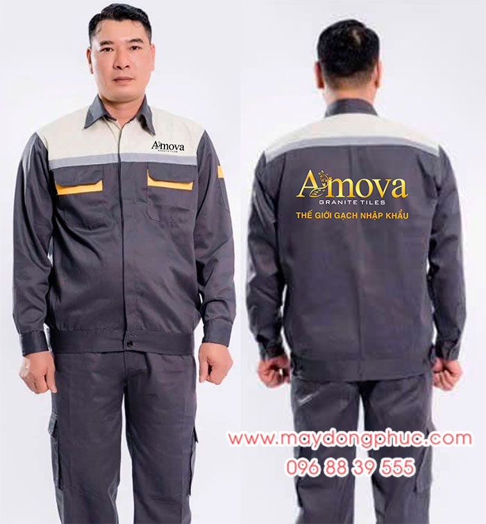 May đồng phục bảo hộ Công ty Amova