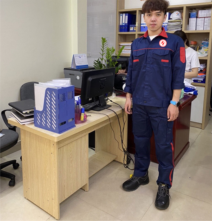 May đồng phục bảo hộ Công ty CP phát triển công nghệ THL Việt Nam