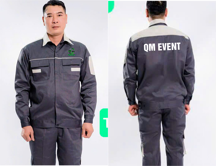 May đồng phục bảo hộ Công ty Quang Minh Event