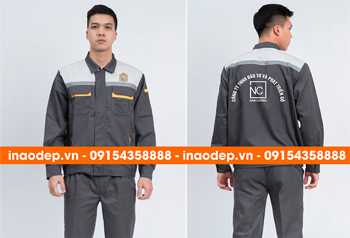 May đồng phục bảo hộ Công ty TNHH Đầu tư và phát triển gỗ Nam Cường - mẫu 2
