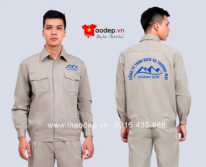 May đồng phục bảo hộ Công ty TNHH Dịch vụ Thương mại Hoành Sơn