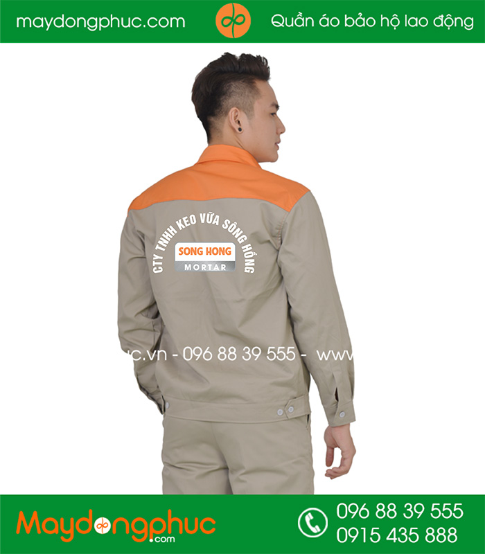 May đồng phục bảo hộ Công ty TNHH Keo Vữa Sông Hồng